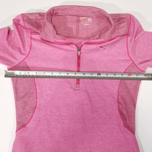 Puma Half-Zip Long Sleeve Sweatshirt w/ Thumbholes - Picture 11 of 12